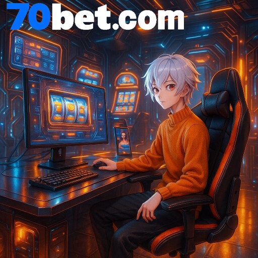 Imagem promocional da BET70 divulgando a plataforma e suas promoções